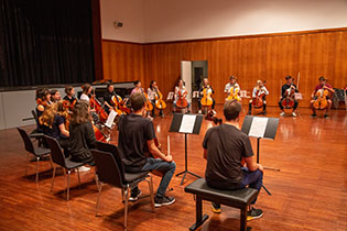 Generalprobe Cello-Ensemble